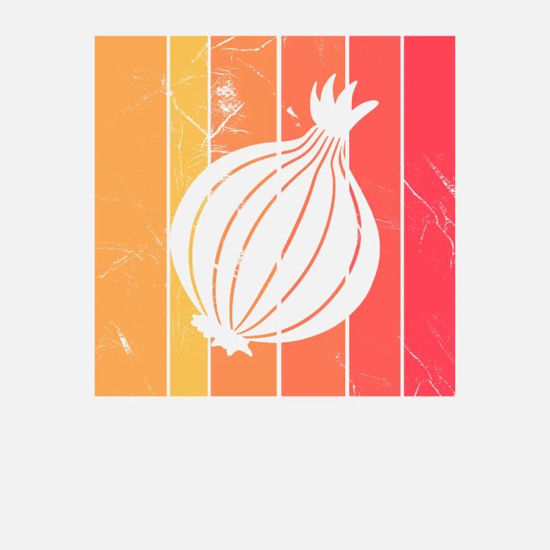 Onion Lover Retro Vegetables Vegan Gift idea