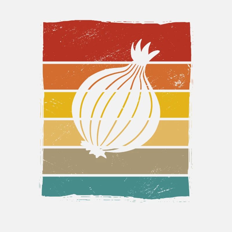 Onion Lover Retro Vegetables Vegan Gift idea