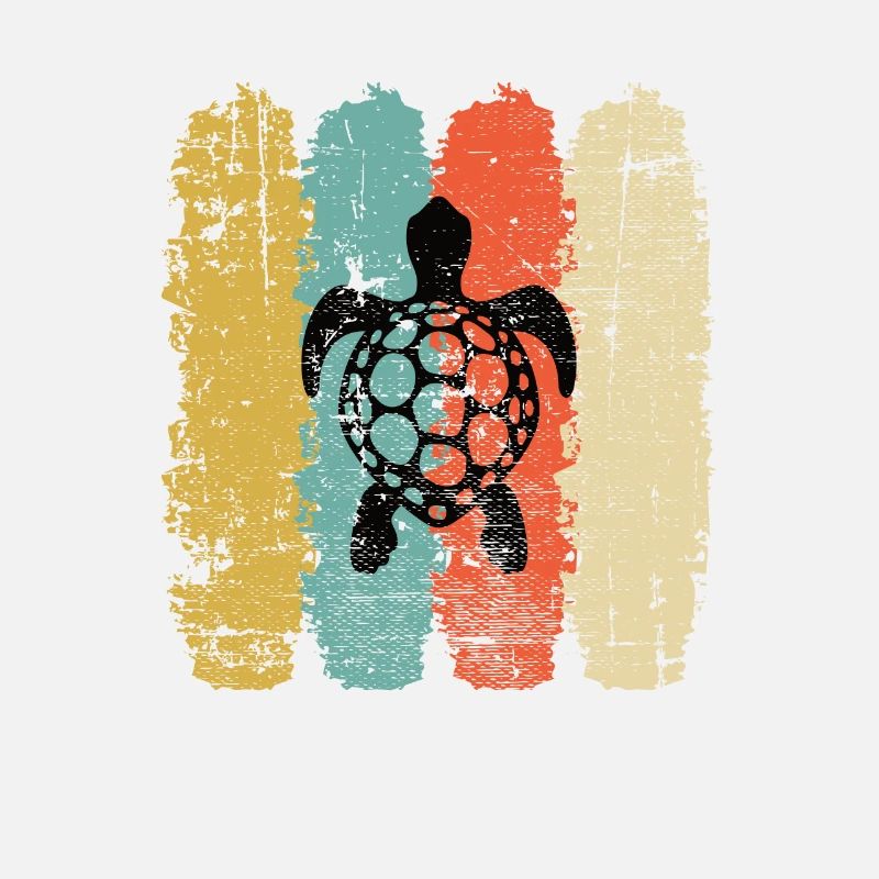 Turtle Retro Animal Sea Reptile Gift idea