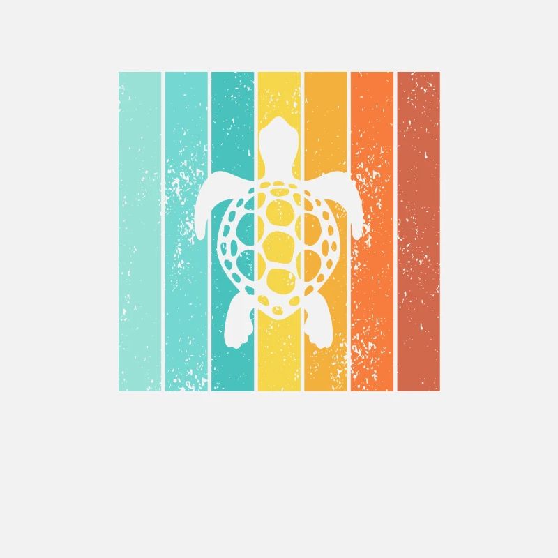 Turtle Retro Animal Sea Reptile Gift idea