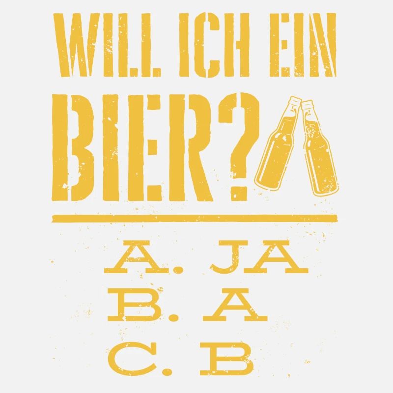 Will ich ein Bier? Biertrinker, Bier Biere saufen