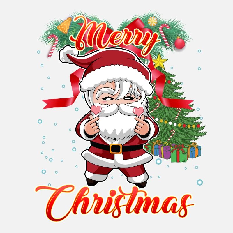 Frohe Weihnachten K-Pop Stil Weihnachtsmann