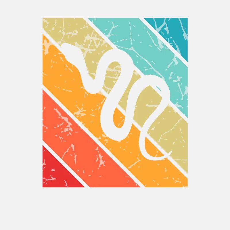 Snake Retro Reptile Python Gift idea