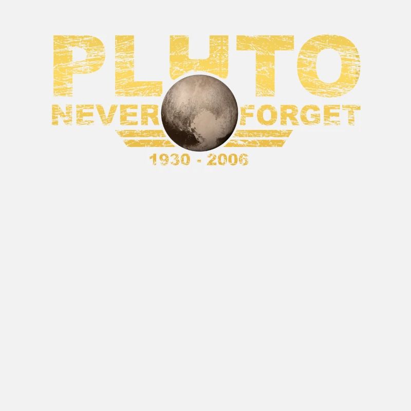 Never Forget Pluto Design Retro Style Funny Space