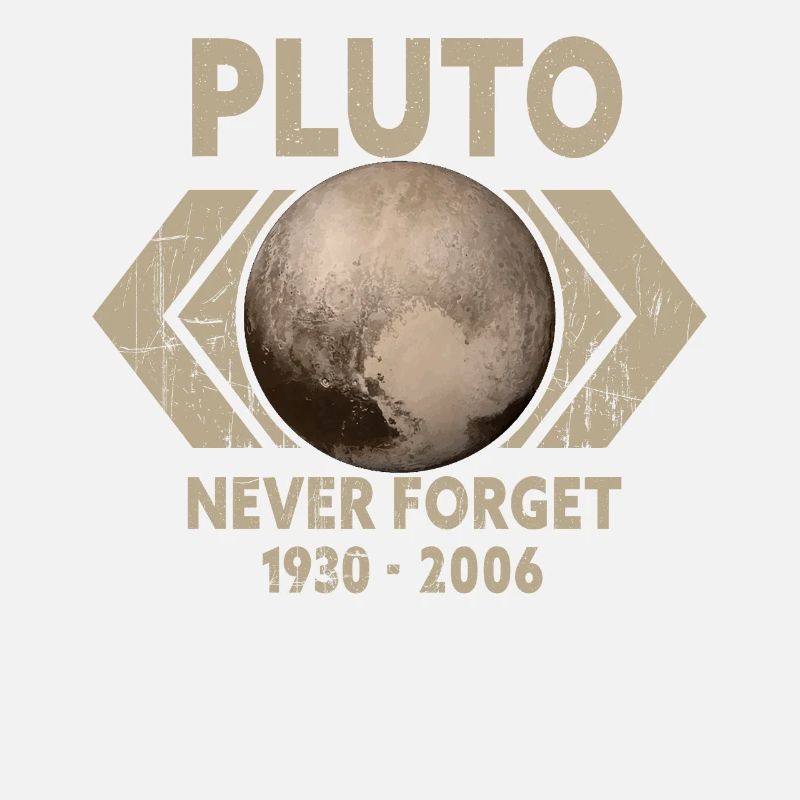 N’oubliez jamais Pluto Design Retro Style Funny Space