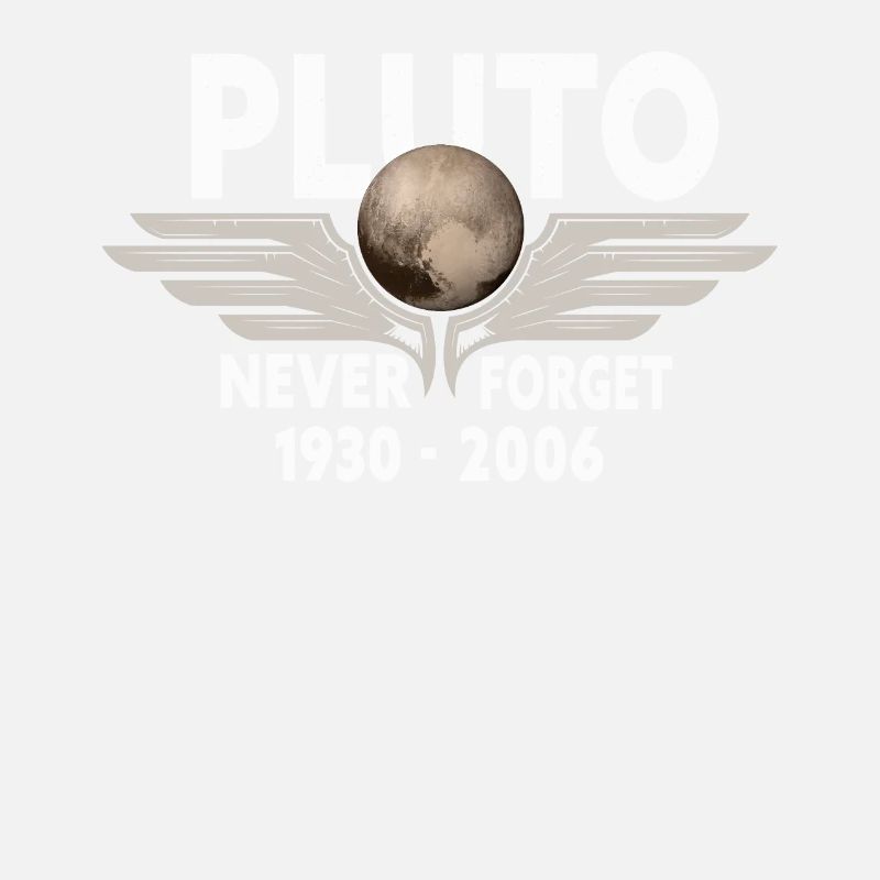 Never Forget Pluto Design Retro Style Funny Space