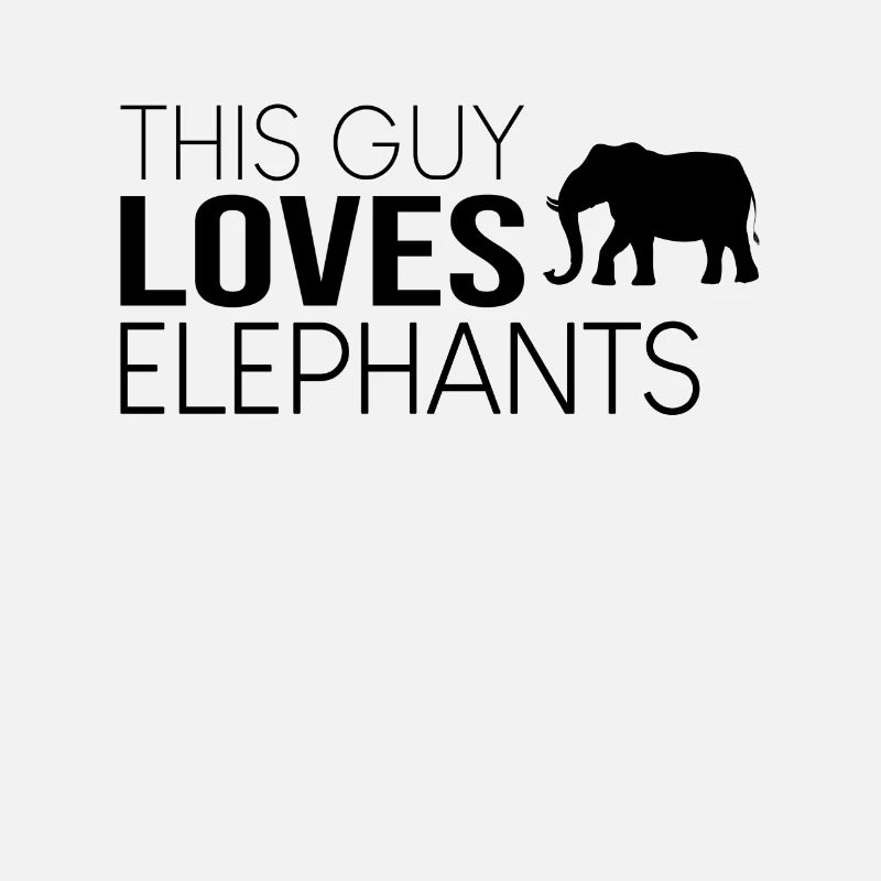 This guy loves elephants