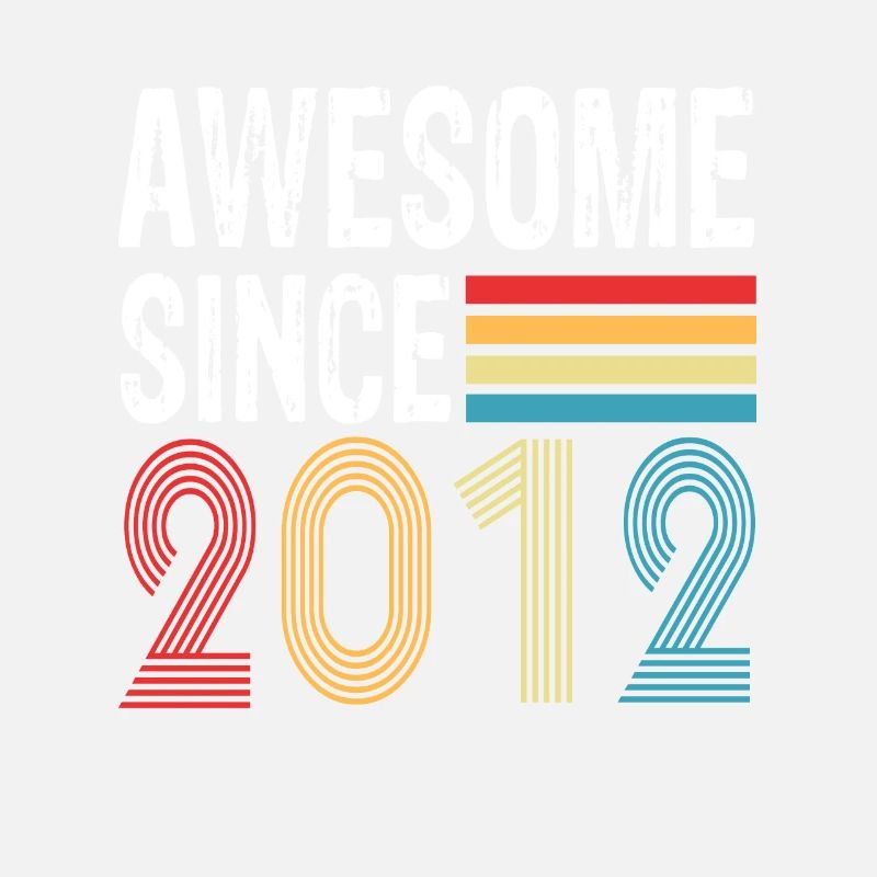 Awesome Since 2012 Geburtstag 2012 Vintage 2012