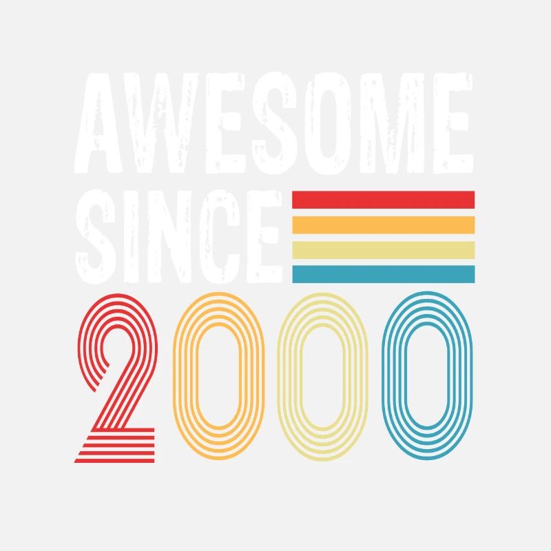 Awesome Since 2000 Geburtstag 2000 Vintage 2000