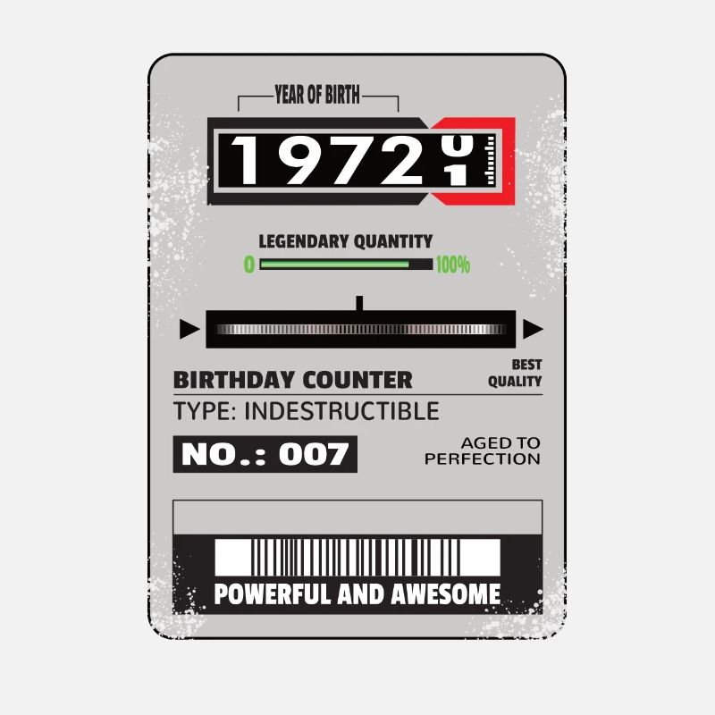 Drehstromzähler 1972 Geschenk 50. Geburtstag