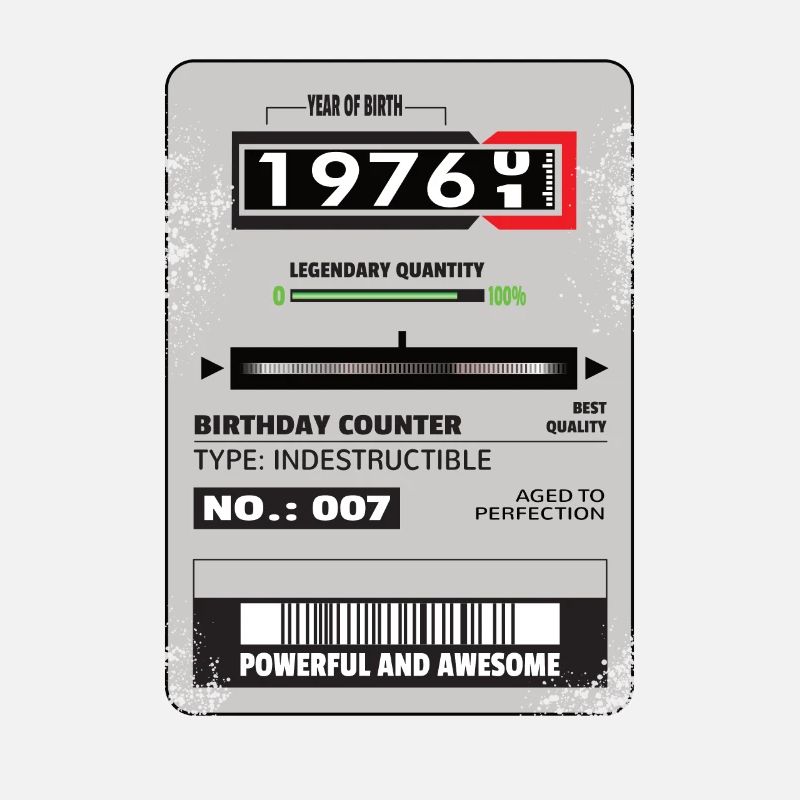Compteur triphasé anniversaire 1976 cadeau