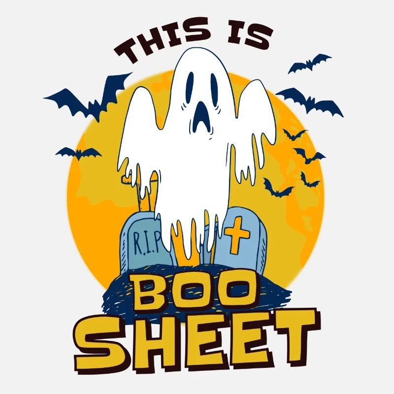 Halloween C’est Boo Sheet Ghost