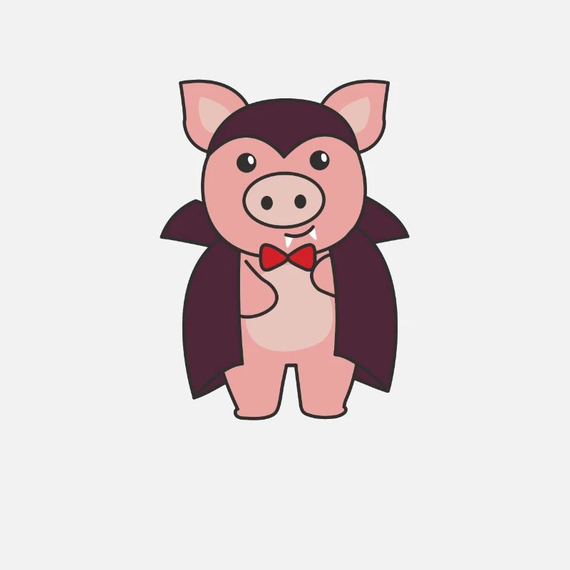Pig Halloween Cute Devil Vampire Costume
