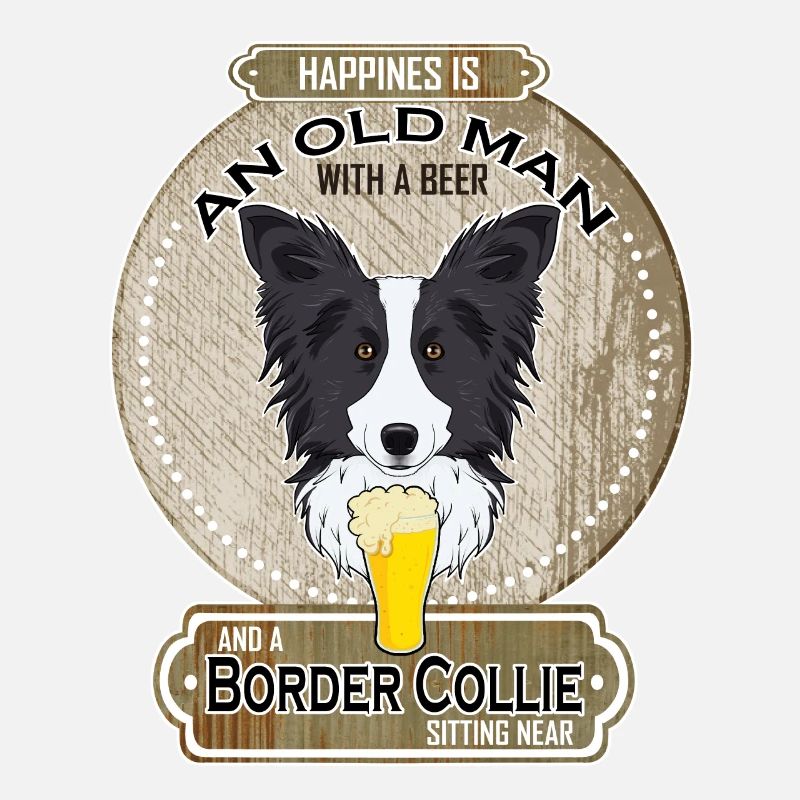 Border Collie Dad Beer Lover