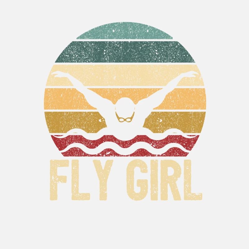 Fliegen Mädchen Schmetterling Schwimmen Mädchen