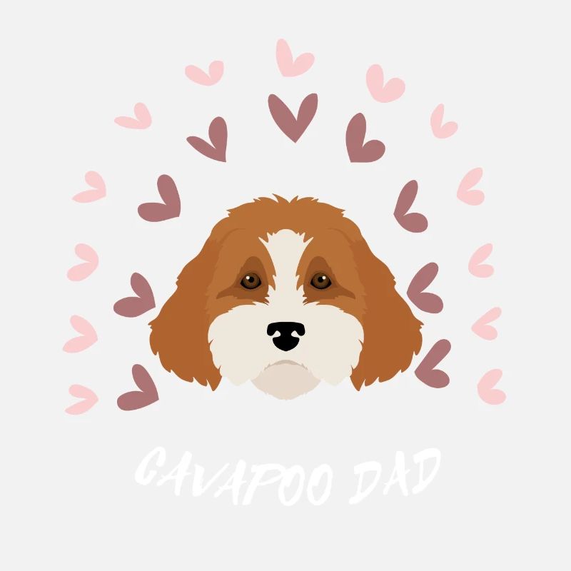 CAVAPOO DAD. Nice cute dog. Dog lover.