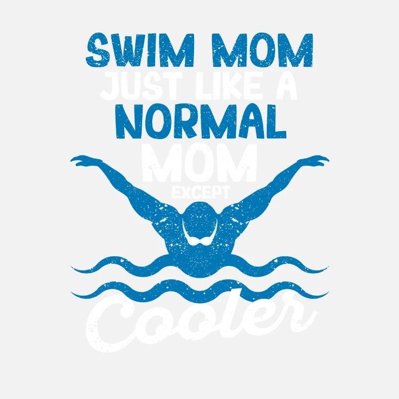 Lustiges Schwimmen Mama Schwimmer Muttertag