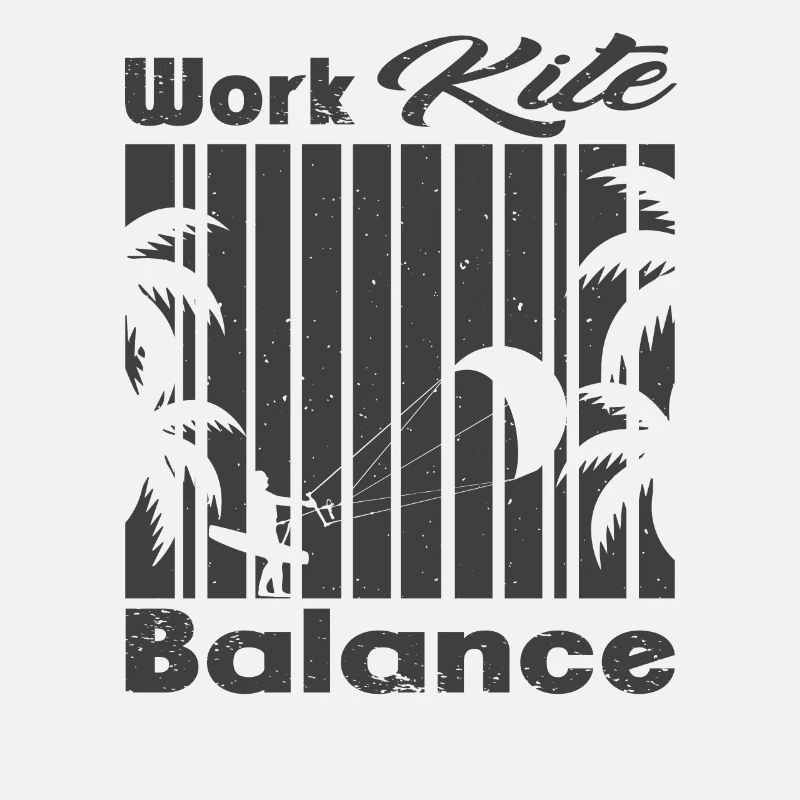 Work Kite Balance. Lifestyle Vintage Design, Work