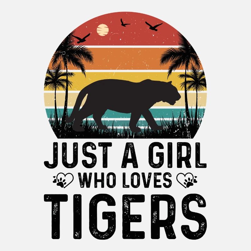 Tiger Mädchen Nur Ein Mädchen Das Tiger Liebt