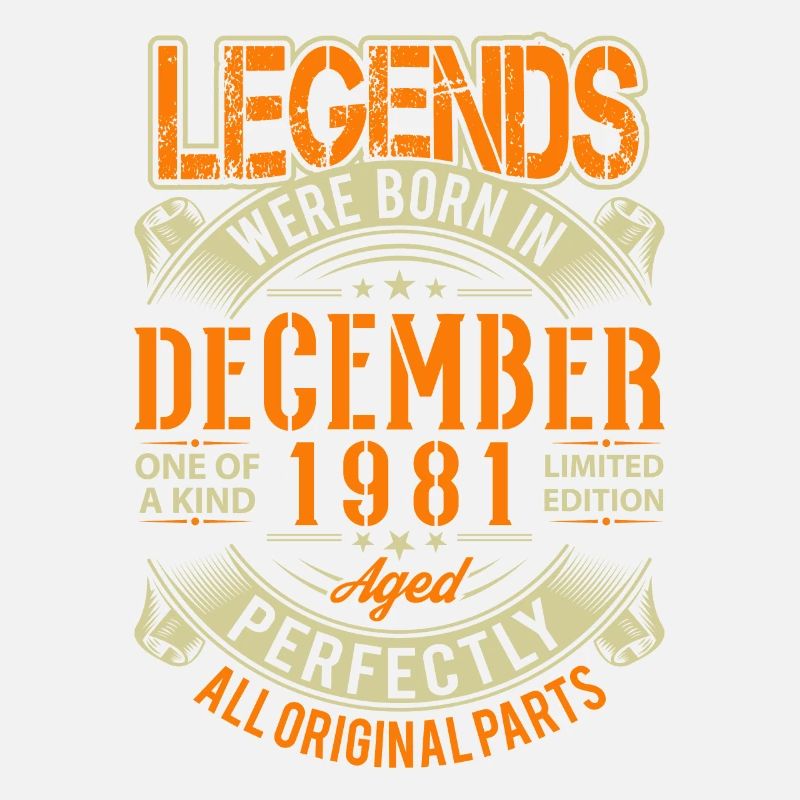 1981 December Birthday Legend