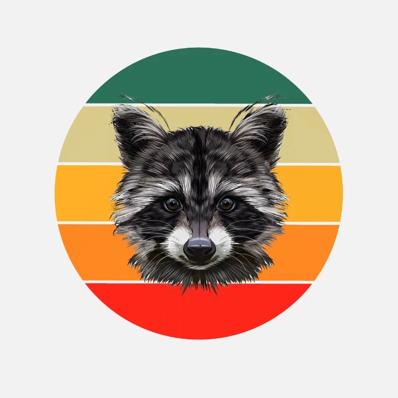 Retro Trash Panda Waschbär