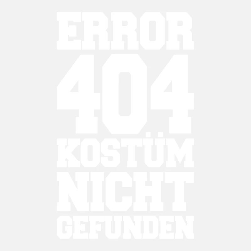 Error 404 Kostüm Nicht Gefunden Karneval Halloween