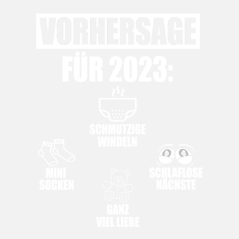 Vorhersage 2023 Geburt Windeln Socken Eltern