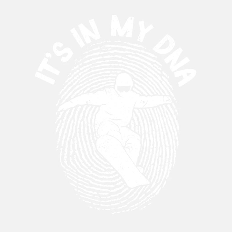 C’est dans mon ADN Snowboarding Lovers Fingerprint