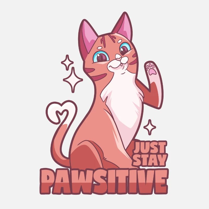 Positive cat - Pawsitive!
