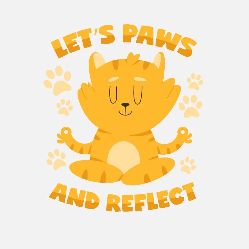 Cat: Pause and Reflect - Meditation