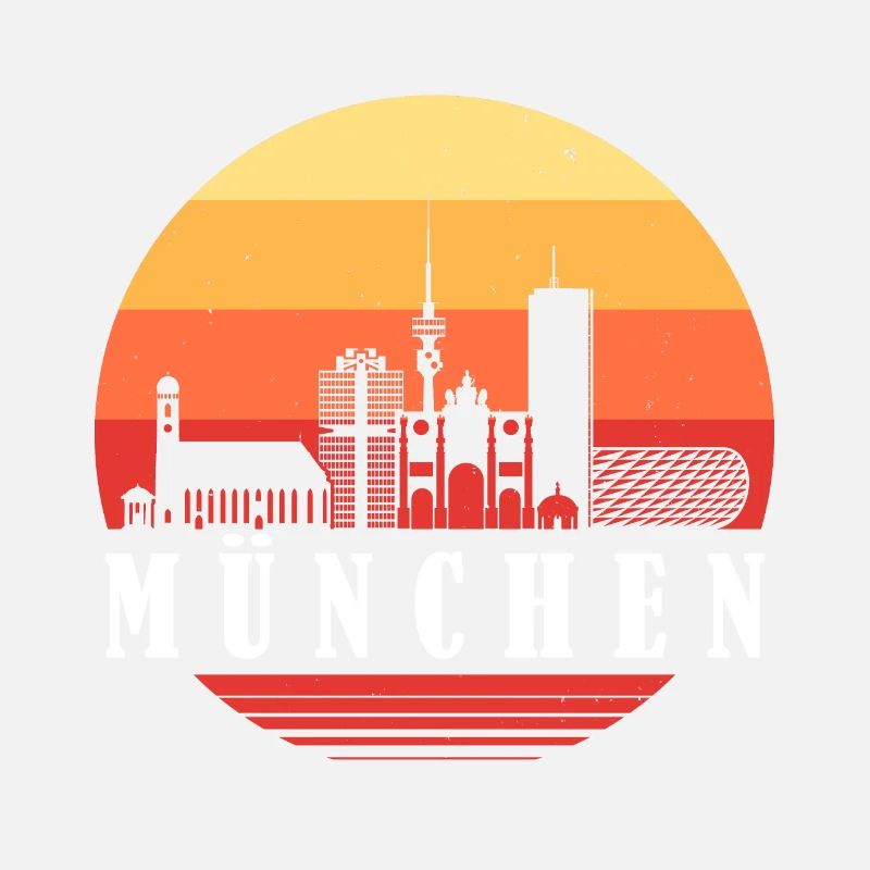 München Retro Skyline