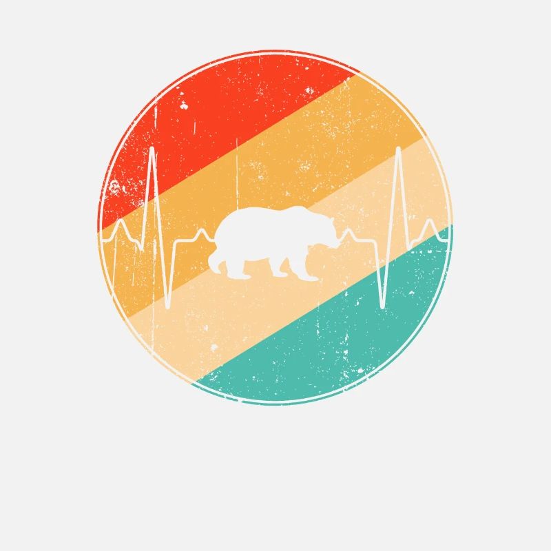 Bear Retro Heartbeat
