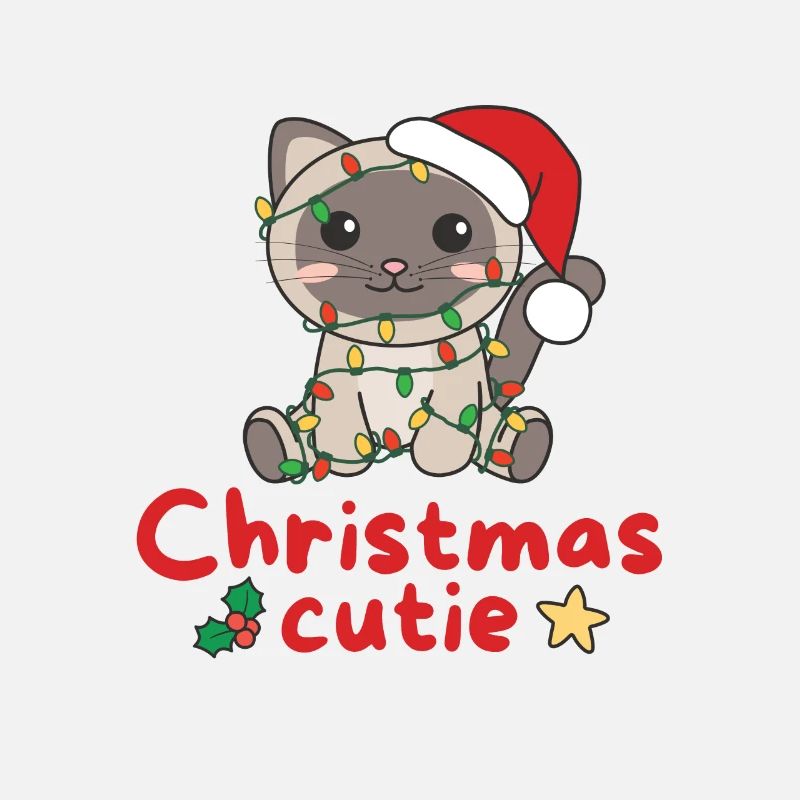 Chat de Noël Chats Mignon de Noël