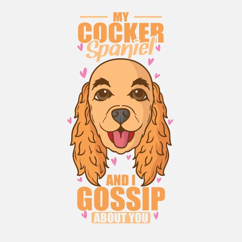 Mon Cocker Spaniel et moi bavardons à ton sujet