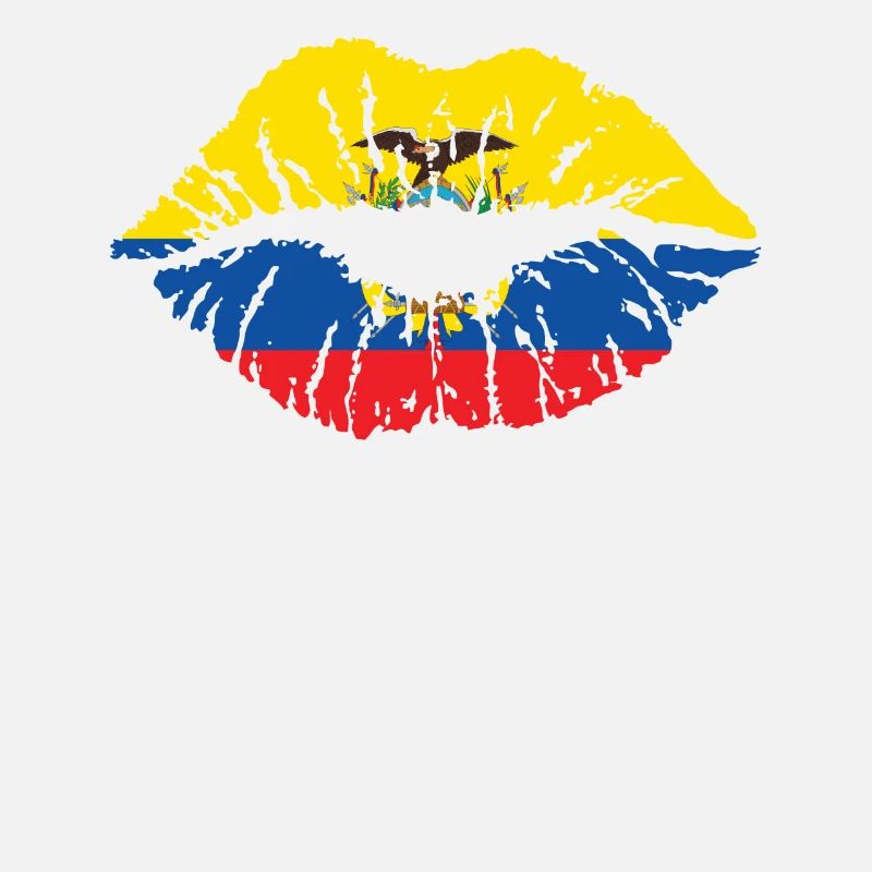 Ecuador Heart Flag Flag Spanish