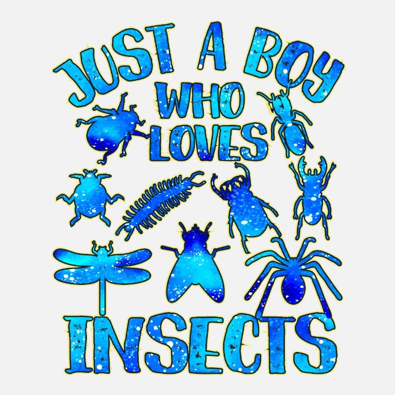 Nur ein Junge, der Insekten liebt