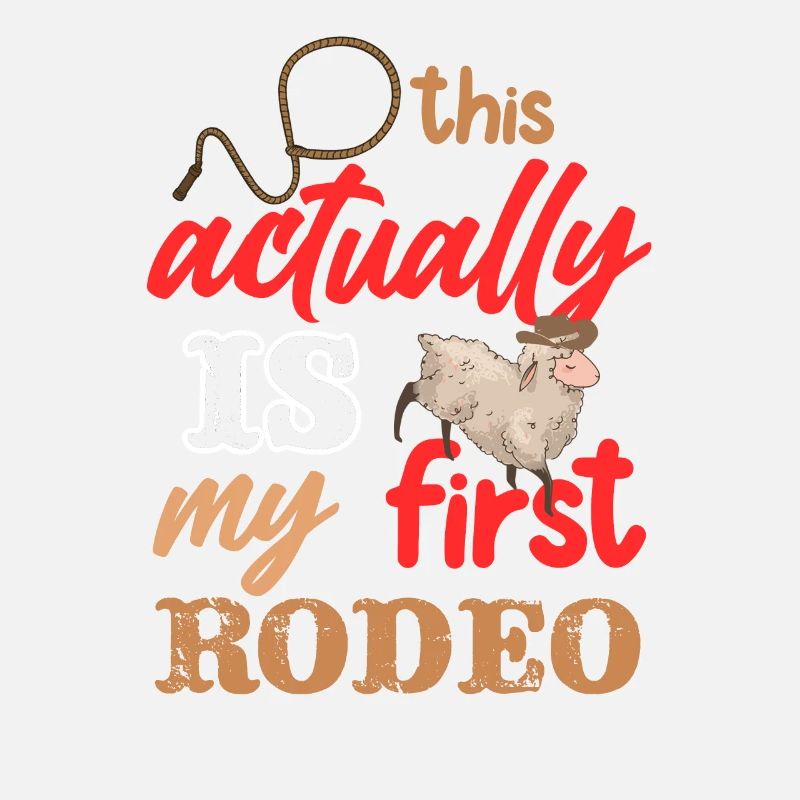 Actually My First Mutton Buster Rodeo Sheep Riding