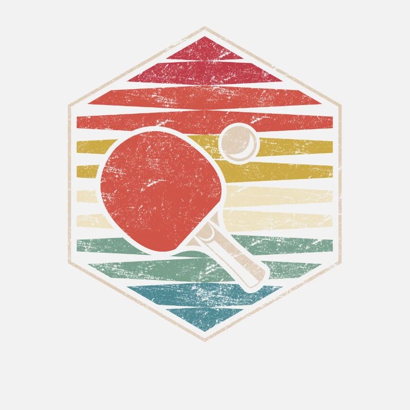 Funny Cat Ping Pong Player Table Tennis Design Cat