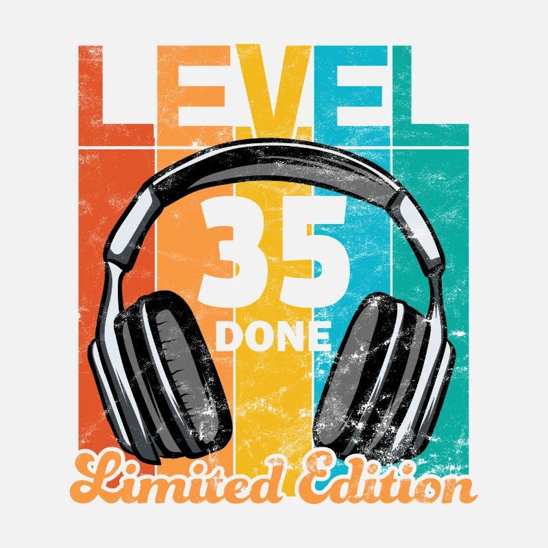 Gaming Birthday 35 Years Level 35 Complete