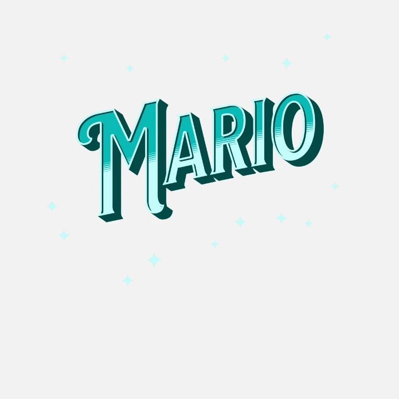 Mario's name personalized