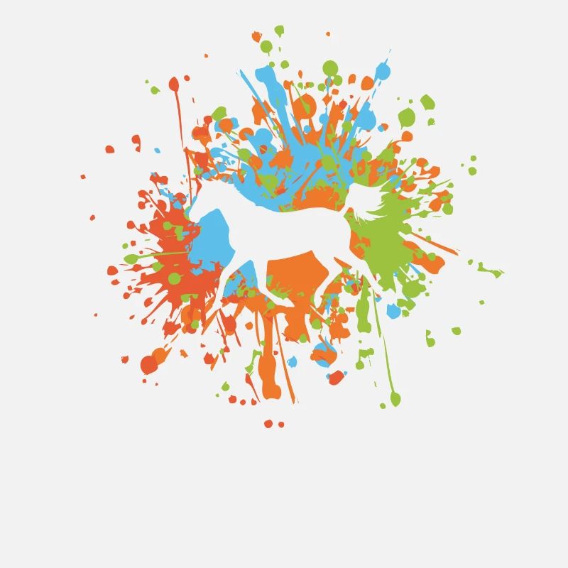 Éclaboussure de couleur de cheval