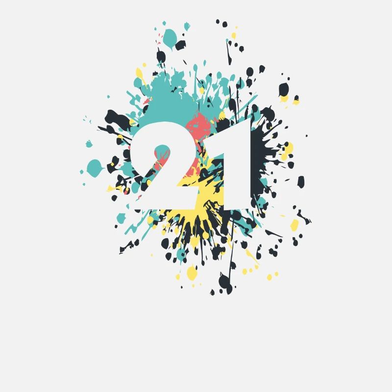 Number 21th Color Splash