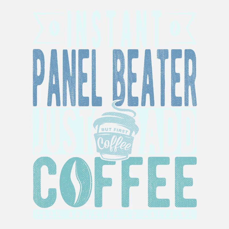Panel Racket Coffee Saying