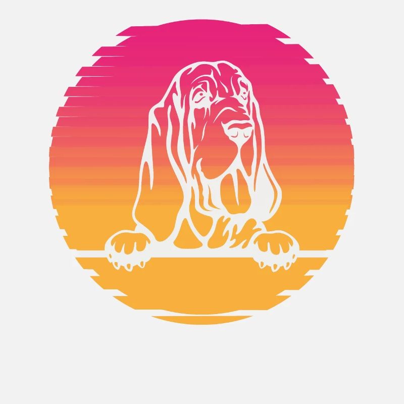 Bloodhound head in a cool design