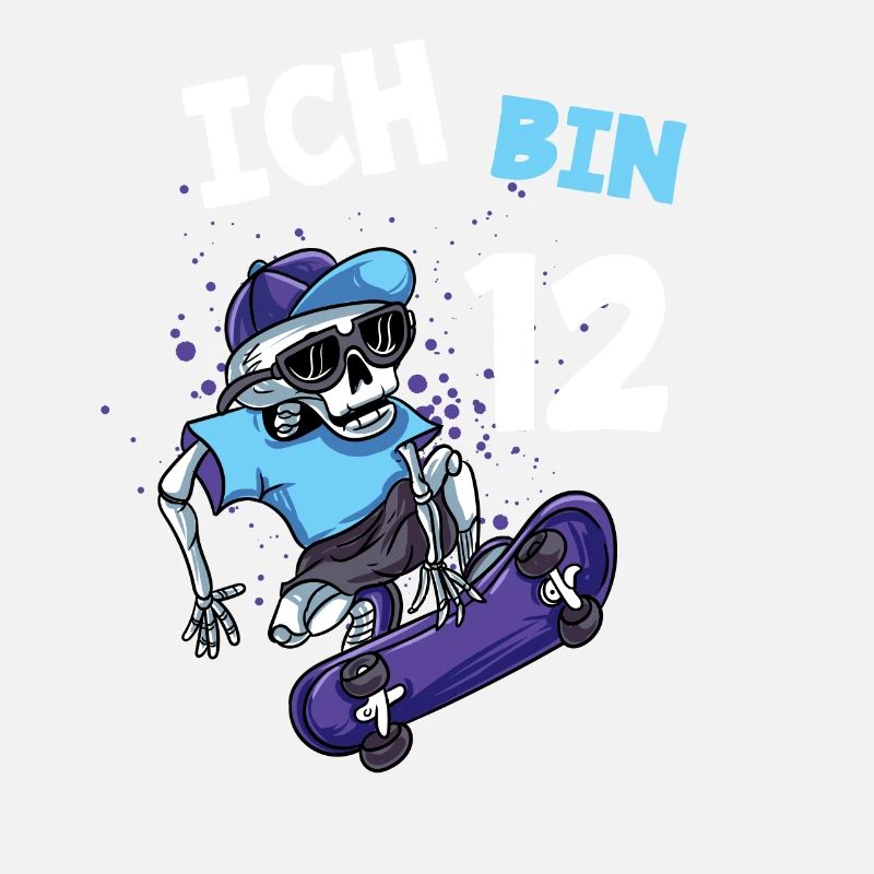 Ich bin 12 Jahre Skateboard 12. Geburtstag