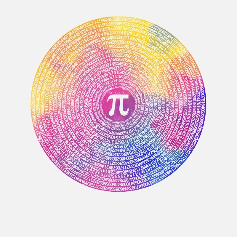 10000 chiffres Pi caractère Math Lover Math