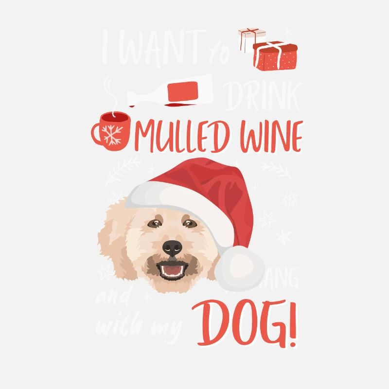 Caniche vin chaud Noël