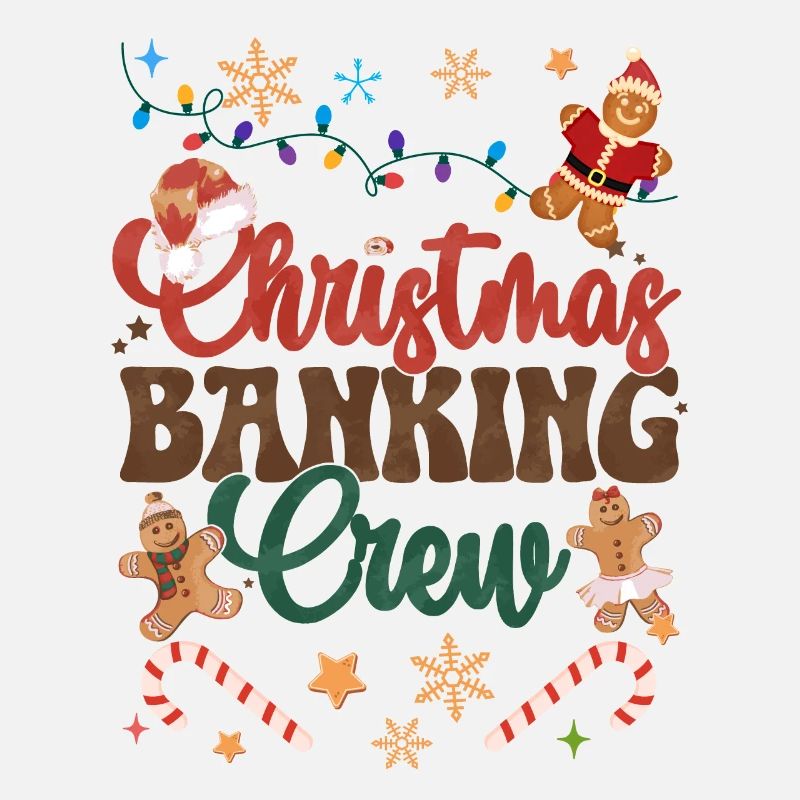Funny Gingerbread Christmas Cookie Baking Crew