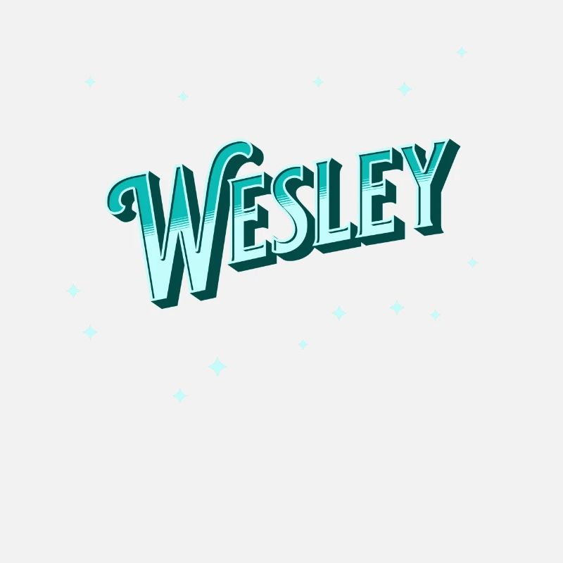 Wesley Namen personalisiert