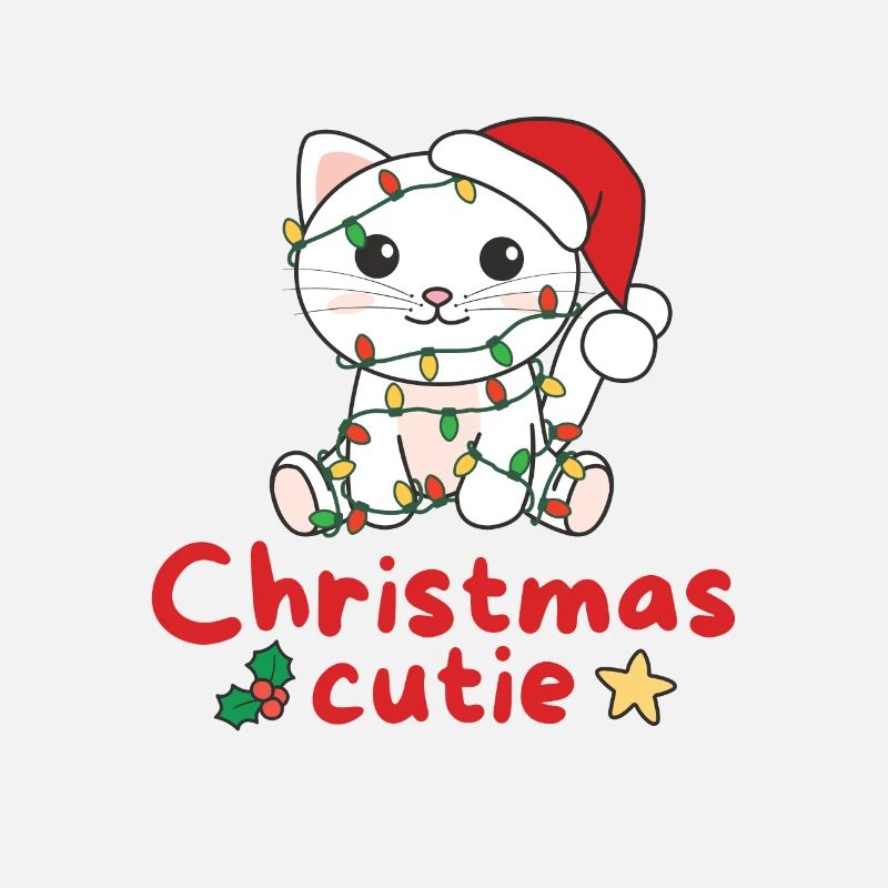 Chat de Noël Chats Mignon de Noël